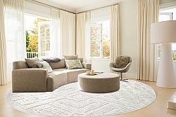 Pyöreä matot - Indoor/Outdoor Shirley (cream)