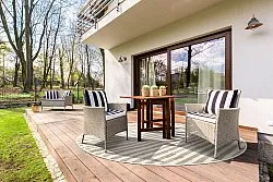 Pyöreä matot - Indoor/Outdoor Baldwin (cream/beige)