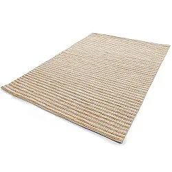 Juutti-matto - Howrah Braided Jute (luonto/valkoinen)