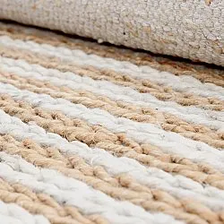 Juutti-matto - Howrah Braided Jute (luonto/valkoinen)