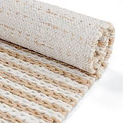 Juutti-matto - Howrah Braided Jute (luonto/valkoinen)
