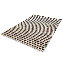 Juutti-matto - Howrah Braided Jute (luonnonvalkoinen/musta)