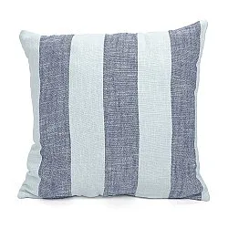 Tyynyliina - Kora stripe cotton cushion cover (tummansininen/vaaleansininen)