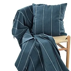 Tyynyliina - Martina Stripe (sininen/valkoinen)
