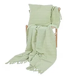 Viltit - Nalani cotton throw (vaaleanvihreä)
