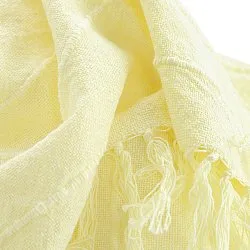 Viltit - Nalani cotton throw (vaaleankeltainen)