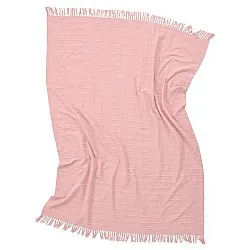 Viltit - Nalani cotton throw (vaaleanpunainen)