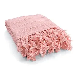 Viltit - Nalani cotton throw (vaaleanpunainen)