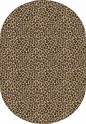 Soikea matto - Leopard (ruskea)