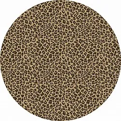 Pyöreä matot - Leopard (ruskea)