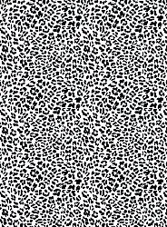 Wilton-matto - Leopard (musta/valkoinen)