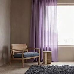 Verhot 2-pakkaus - Pellavasekoiteverho Lumira (violetti)
