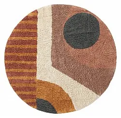 Pyöreä matot - Alpe Natural Cotton Shaggy (multi)