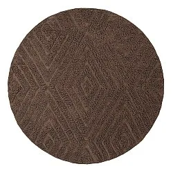 Pyöreä matot - Amberley Natural Cotton Shaggy (ruskea)