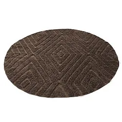 Pyöreä matot - Amberley Natural Cotton Shaggy (ruskea)