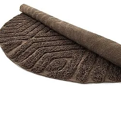 Pyöreä matot - Amberley Natural Cotton Shaggy (ruskea)