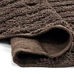 Pyöreä matot - Amberley Natural Cotton Shaggy (ruskea)