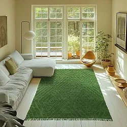 Ryijymatot - Amberley Natural Cotton Shaggy (vihreä)