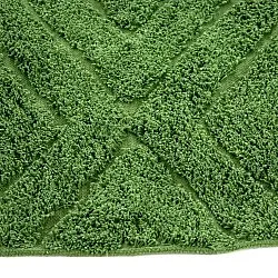 Pyöreä matot - Amberley Natural Cotton Shaggy (vihreä)