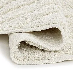 Pyöreä matot - Amberley Natural Cotton Shaggy (luonnonvalkoinen)