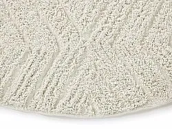 Pyöreä matot - Amberley Natural Cotton Shaggy (luonnonvalkoinen)