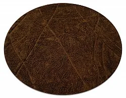 Pyöreä matot - Andrea Natural Cotton Shaggy (ruskea)