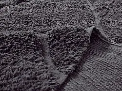 Pyöreä matot - Andrea Natural Cotton Shaggy (musta)