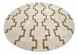 Pyöreä matot - Arlon Natural Cotton Shaggy (beige)