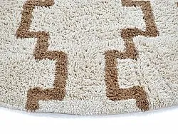 Pyöreä matot - Arlon Natural Cotton Shaggy (beige)