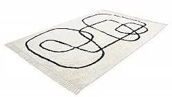 Ryijymatot - Bavello Natural Cotton Shaggy (offwhite/musta)
