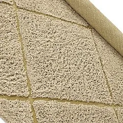 Pyöreä matot - Bellevue Natural Cotton Shaggy (beige/ruskea)