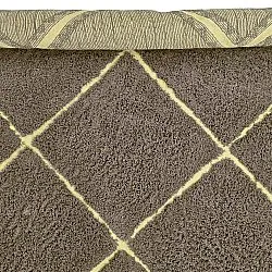 Ryijymatot - Bellevue Natural Cotton Shaggy (ruskea/keltainen)