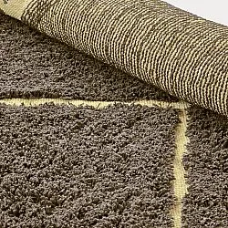 Ryijymatot - Bellevue Natural Cotton Shaggy (ruskea/keltainen)