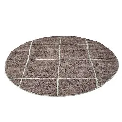 Pyöreä matot - Bellevue Natural Cotton Shaggy (taupe/vihreä)