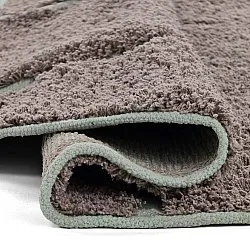 Pyöreä matot - Bellevue Natural Cotton Shaggy (taupe/vihreä)