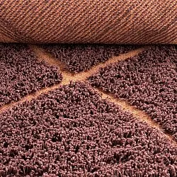 Ryijymatot - Bellevue Natural Cotton Shaggy (punainen/oranssi)
