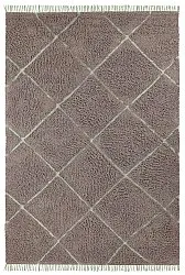 Ryijymatot - Bellevue Natural Cotton Shaggy (taupe/vihreä)