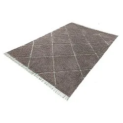 Ryijymatot - Bellevue Natural Cotton Shaggy (taupe/vihreä)