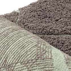 Ryijymatot - Bellevue Natural Cotton Shaggy (taupe/vihreä)