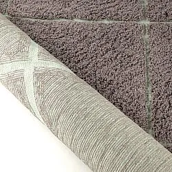 Ryijymatot - Bellevue Natural Cotton Shaggy (taupe/vihreä)