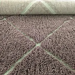 Ryijymatot - Bellevue Natural Cotton Shaggy (taupe/vihreä)