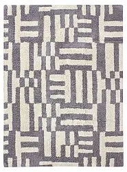 Ryijymatot - Bergamo Natural Cotton Shaggy (harmaa/valkoinen)