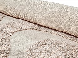 Pyöreä matot - Bonnie Natural Cotton Shaggy (beige)
