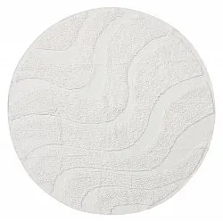 Pyöreä matot - Bonnie Natural Cotton Shaggy (offwhite)