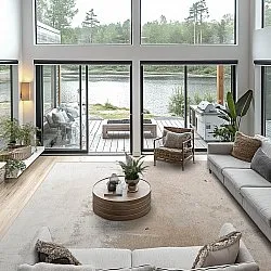 Wilton-matto - Bornos (harmaa/beige)