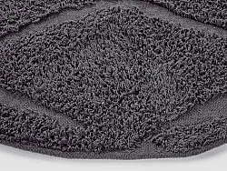Pyöreä matot - Brynn Natural Cotton Shaggy (musta)