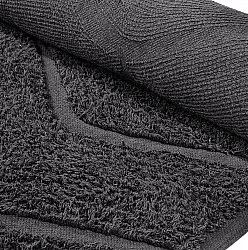 Pyöreä matot - Brynn Natural Cotton Shaggy (musta)