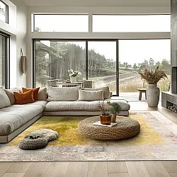 Wilton-matto - Budoni (harmaa/beige/keltainen)