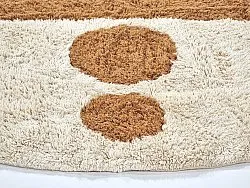 Pyöreä matot - Cervia Natural Cotton Shaggy (beige)