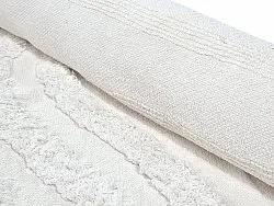 Ryijymatot - Como Natural Cotton Shaggy (offwhite)